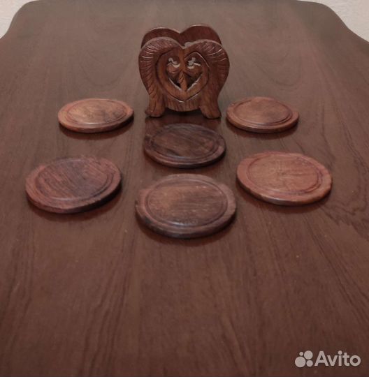 Подставки деревянные (6шт) Кипр