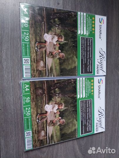 Фотобумага двухсторонняя глянцевая 250гр/м