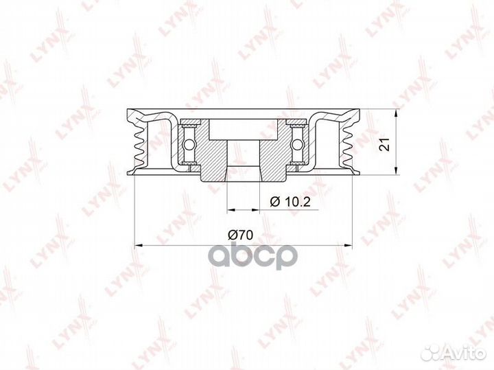 Ролик натяжной навесного оборудования PB5012 LY