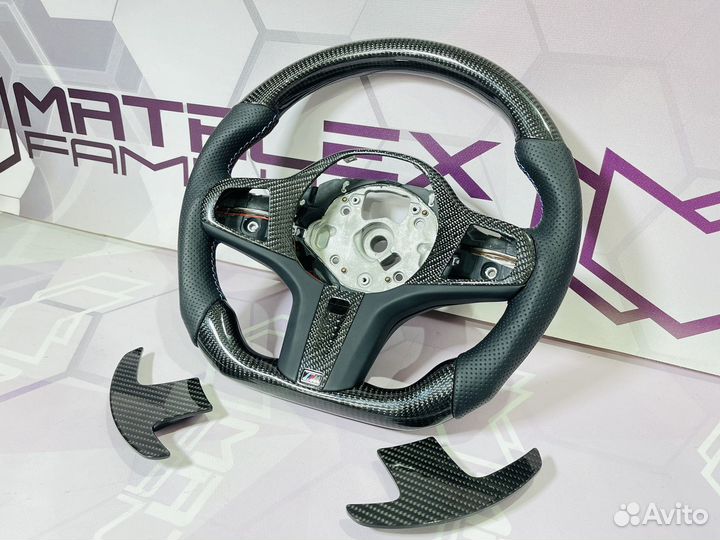 М руль BMW G30 G05 с подогревом карбон