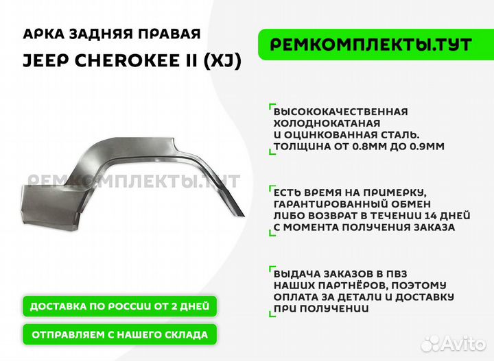 Арка задняя правая Jeep Cherokee 2 XJ