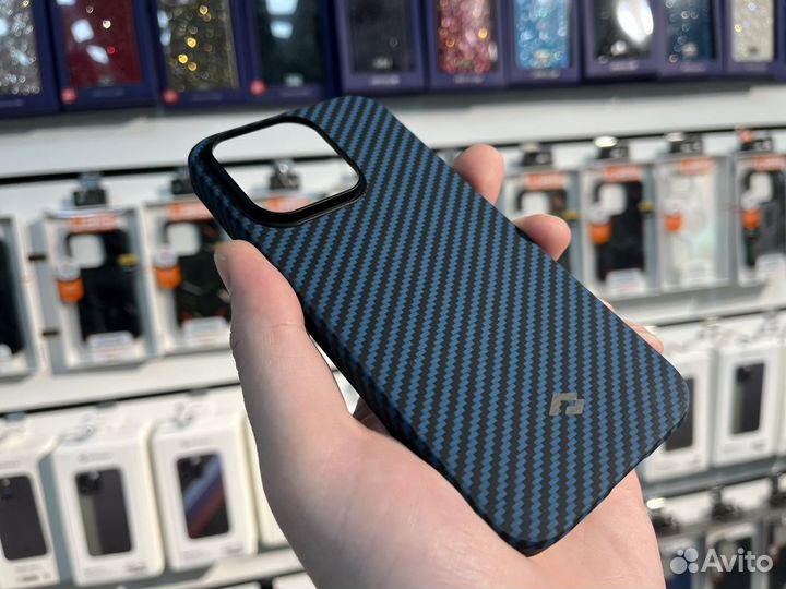 Чехол Pitaka MagEZ Case 3 1500D Blue iPhone 14 Pro