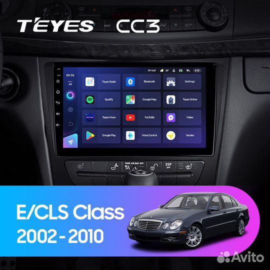 Магнитола Teyes CC3 3/32 для Mercedes E class W211