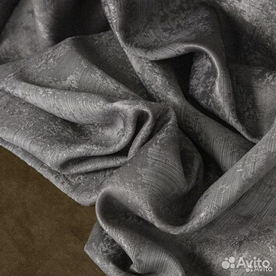 Шторы мраморные Зарина пепельно-коричневый