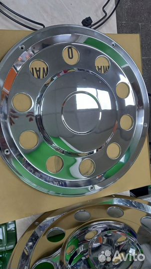 Колпак колеса задний грузовой R-22.5 / нерж 2 шт