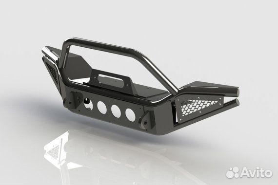 Бампер силовой перед.BMS из трубы Jeep Wrangler TJ