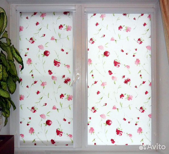Рулонные шторы жалюзи Болгарская роза