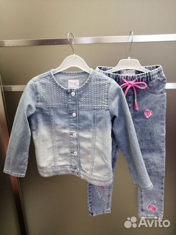 Джинсовый костюм детский 104-110