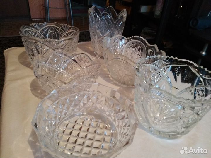 Хрустальные вазы времен СССР