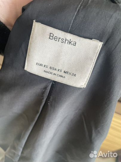 Кожаная куртка bershka