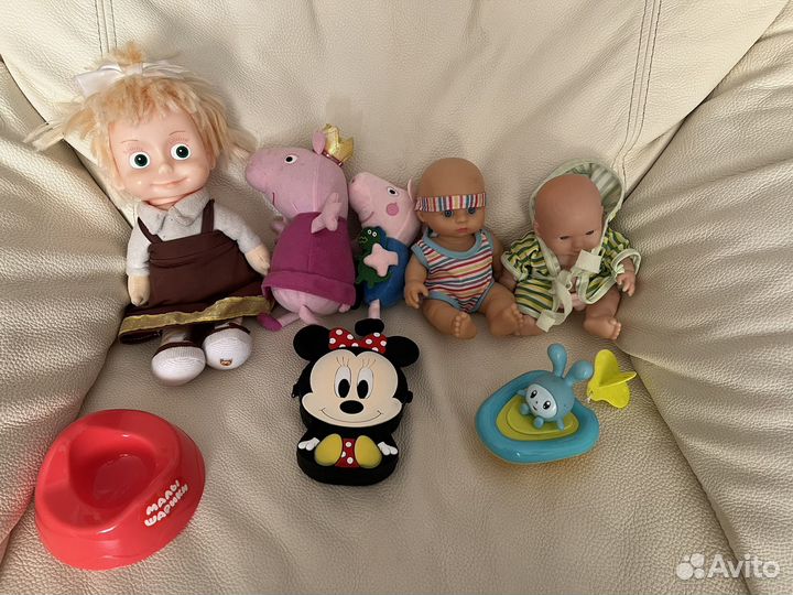 Игрушки peppa, малышарики, единорог и тд