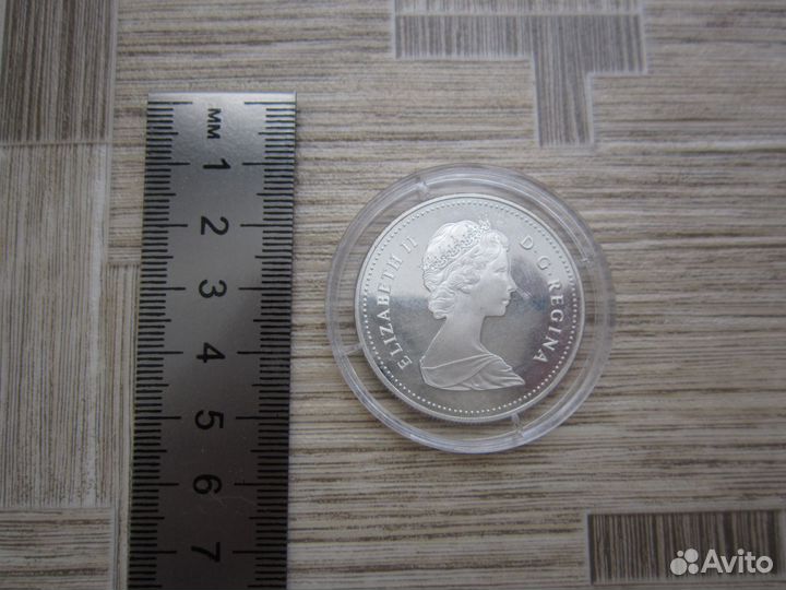 Канада 1 доллар 1982 год серебро