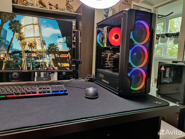 Игровой комп Ryzen 5 3600+ RX 7600 8Gb