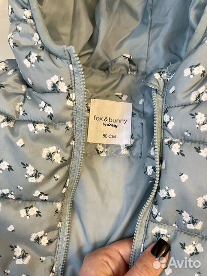 Осенняя куртка на девочку 80