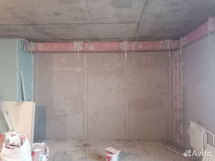 Штукатурка стен по маякам ручная