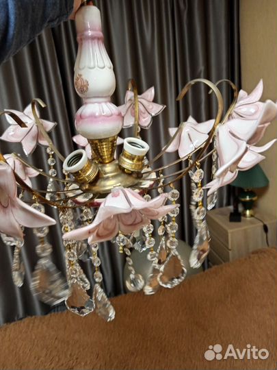 Люстра потолочная подвесная бу