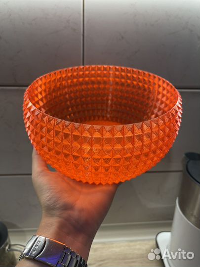 Вазочка из пластика