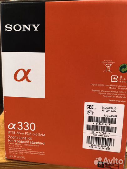 Фотоаппарат Sony Alpha dslr-A330