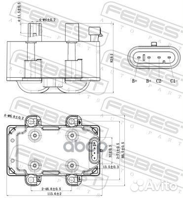 Катушка зажигания 24640-002 Febest