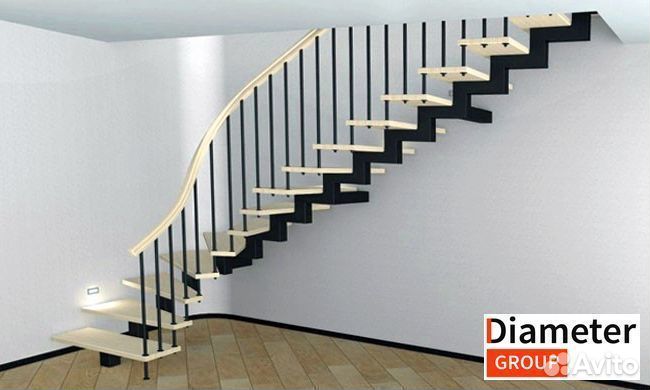 Изготовление металлической лестницы с обшивкой