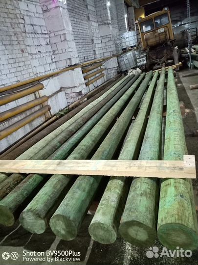 Столбы опоры деревянные 6м-11м пропитанные