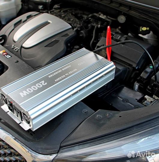 Инвертор напряжения 2000 W 12*220 для ибп котла