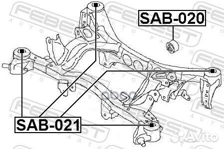 Сайлентблок задней балки subaru legacy