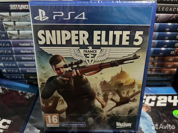 Диск Sniper Elite 5 PS4 / Новый
