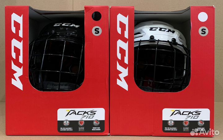Шлем хоккейный CCM Tacks 710 с маской, S