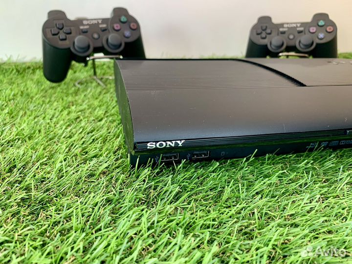Ps3 прошитая + 60 игр 500gb + 2 гемпада