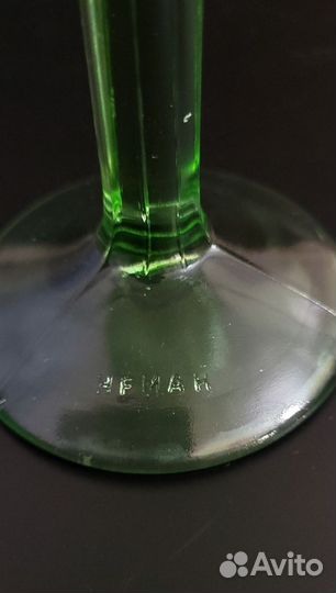 Конфетница цветное стекло СССР завод Неман