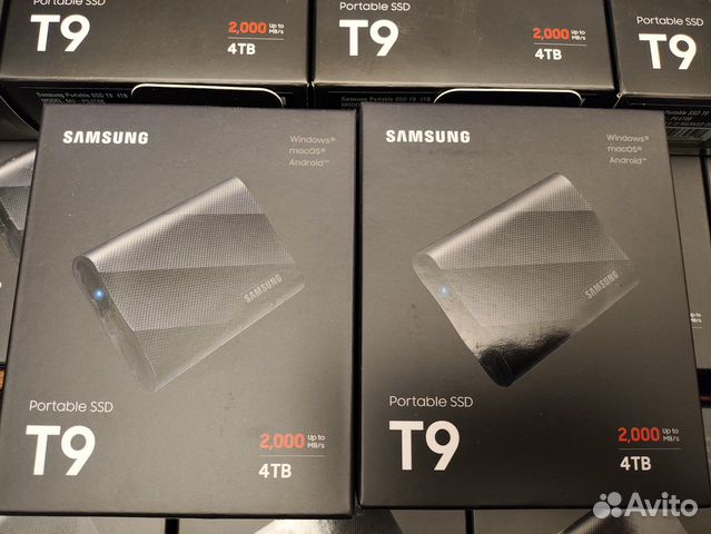 4TB Samsung T9 Внешний SSD (Корея) 2000MB/s объявление продам