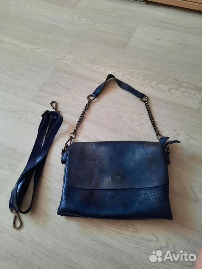 Сумка клатч натуральная кожа