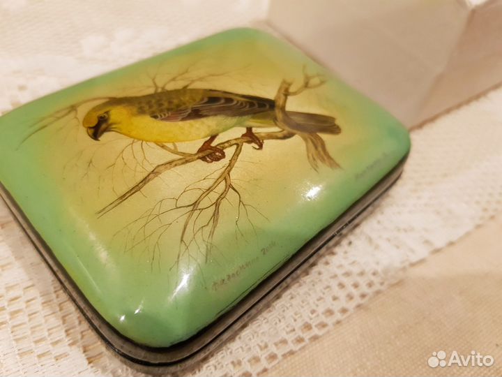 Шкатулка. Лаковая миниатюра Федоскино