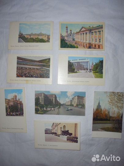 Видовые откр Москва 1960-х изд Сов худ + Планета