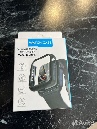 Защитное стекло на apple watch 41мм с бампером