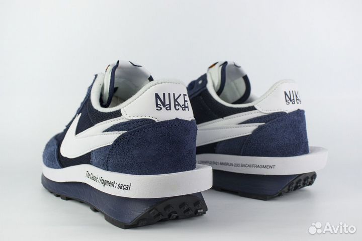 Кроссовки Nike LD Waffle SF Sacai x Fragment Blue