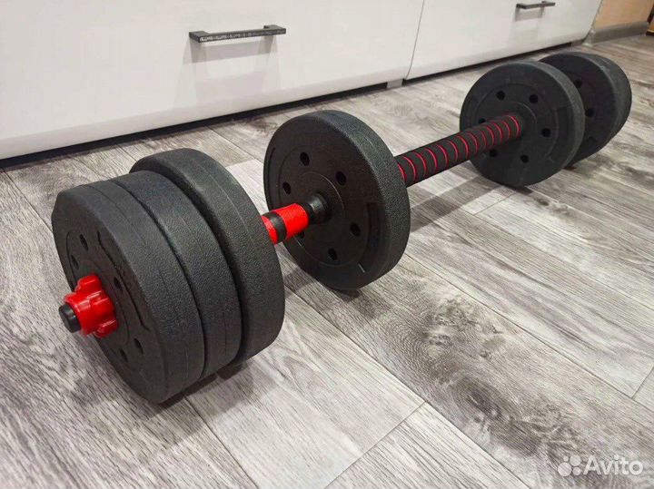 Гантели 19кг + штанга