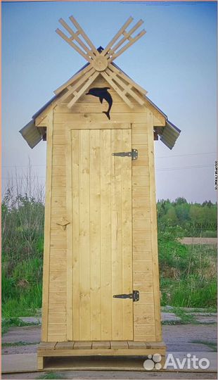 Дачный туалет с кошкой ужэ 575