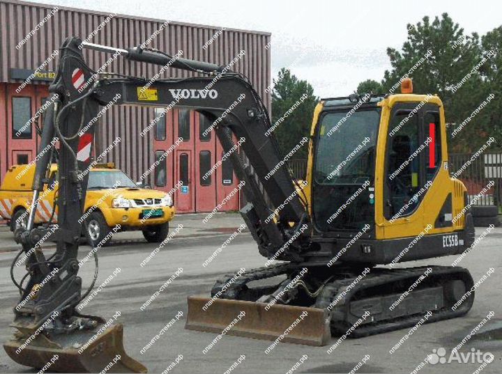 Стекло для мини-экскаватора Volvo EC 55 B PRO