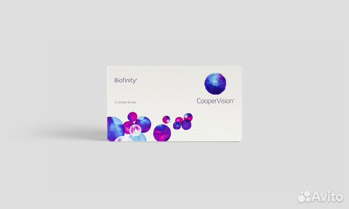 Линзы для глаз Biofinity (3 линзы) R 8.6