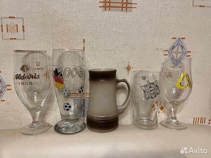 Пивные кружки, бокалы, стаканы