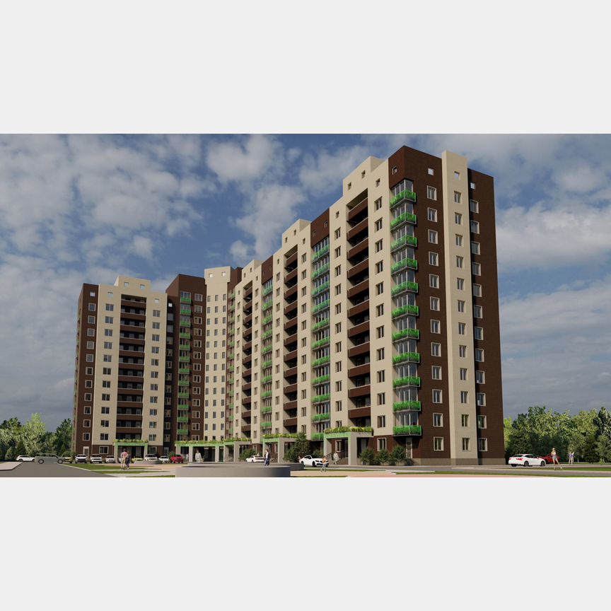 2-к. квартира, 59,5 м², 3/9 эт.