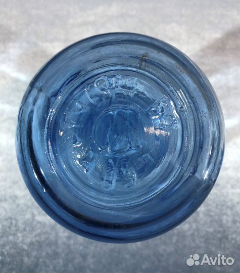 Штоф графинчик и 6 рюмок СССР кобальтовое стекло