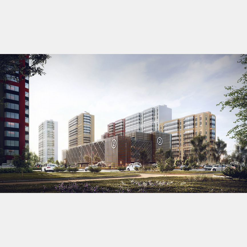 2-к. квартира, 52,1 м², 1/21 эт.