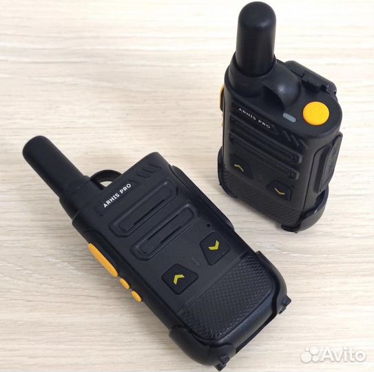 Легкая рация с наушником, комплект 2 штуки