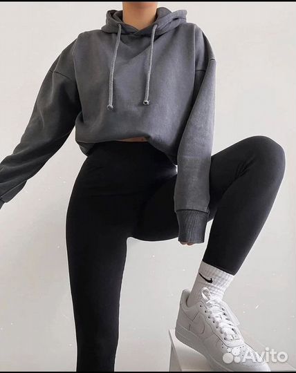 Леггинсы женские чёрные