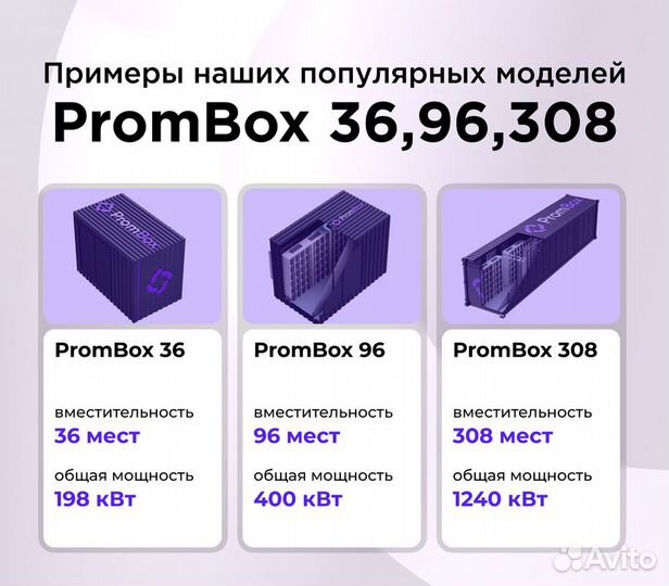 Контейнер для майнинга на 48 мест полная сборка