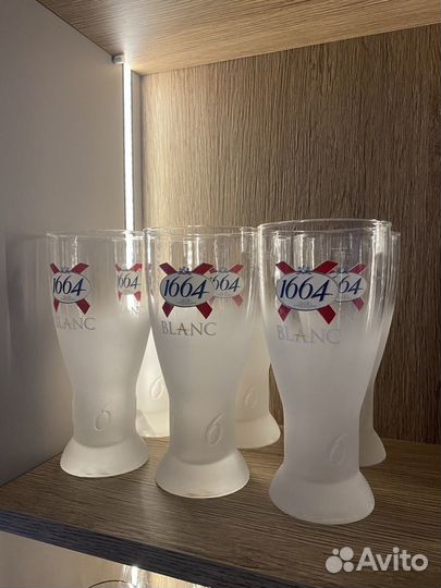 Пивные бокалы 0,5 Kronenbourg 1664 Blanc