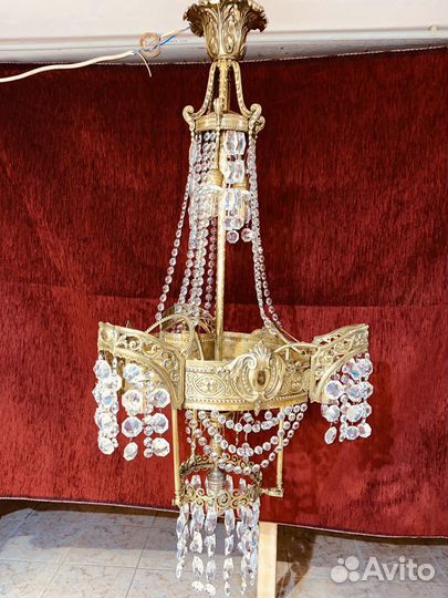 Люстра антикварная дворцовая, Россия XIX стиль мод